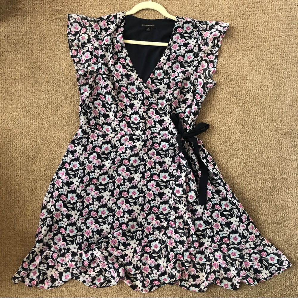 Banana Republic Floral Wrap Dress